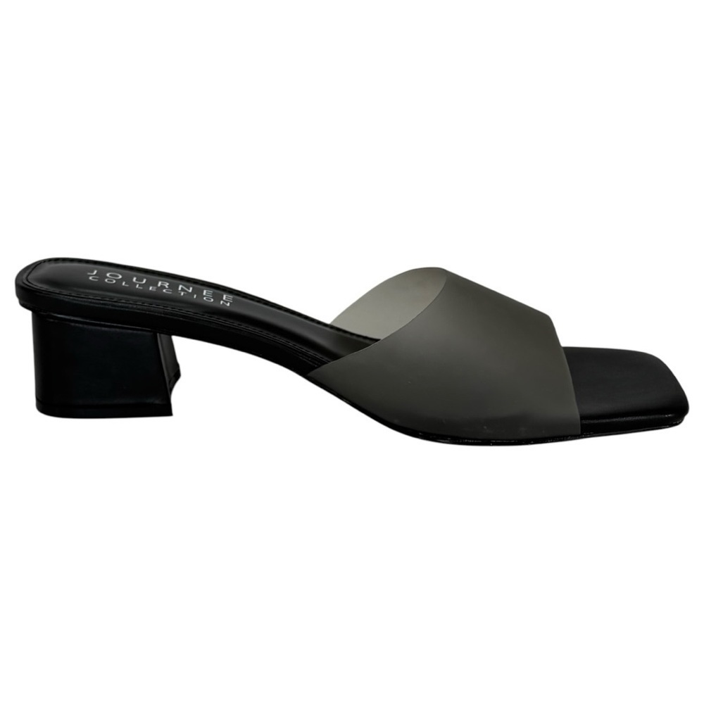 Journee Collection Jaydin Smoke Vinyl Womens Heels Size 9M - Picture 5 of 10